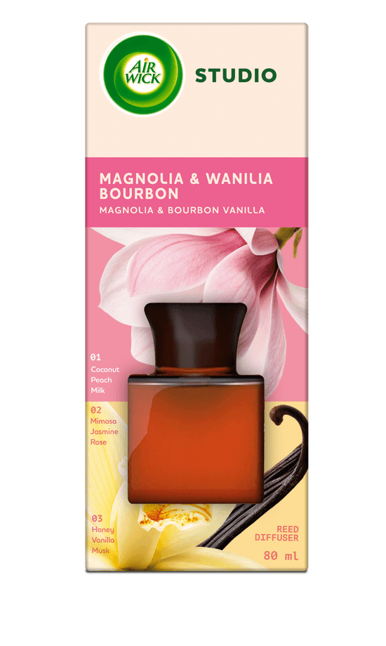Air Wick Pachnące Patyczki STUDIO Magnolia & Wanilia Bourbon